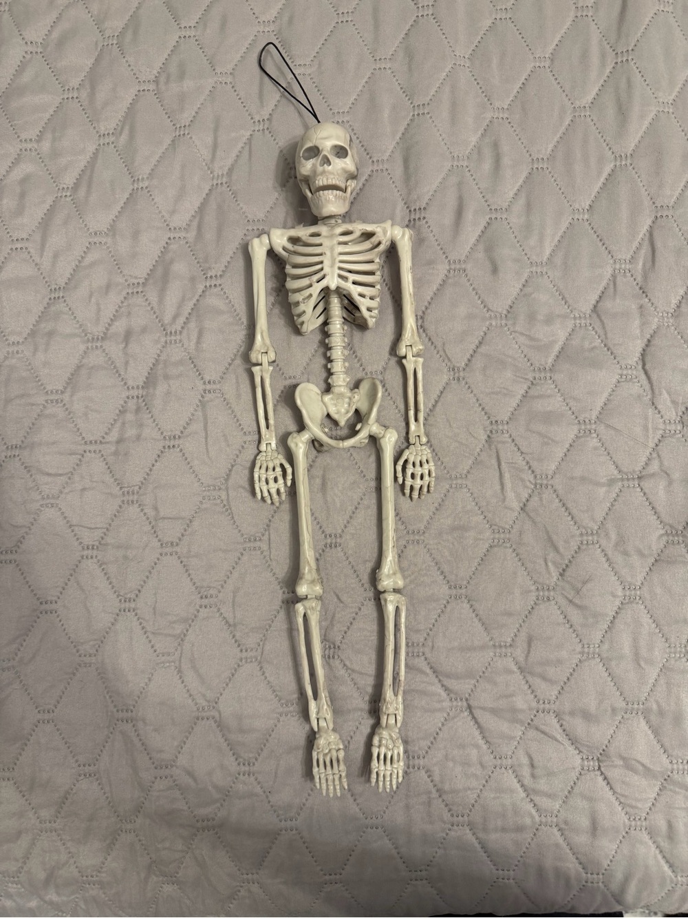 Halloween Hanging Skeleton Decoration - Ivory Bone